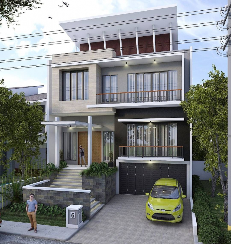Sketsa Desain Rumah Kayu Modern Mewah