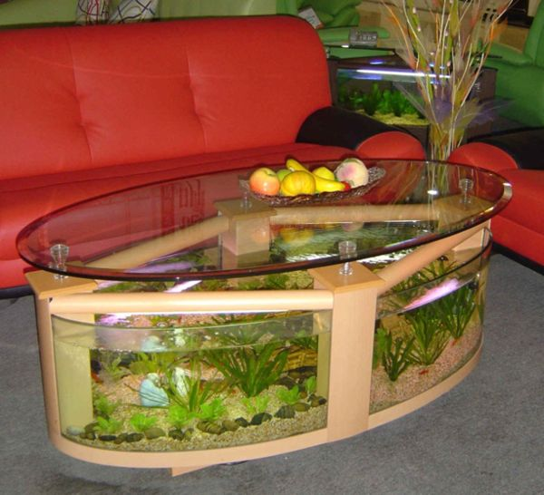  Ide Desain Meja Aquarium Unik