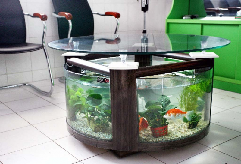 Contoh Gaya Desain Meja Aquarium