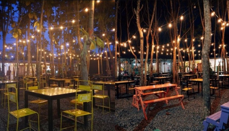 Desain cafe outdoor kekinian