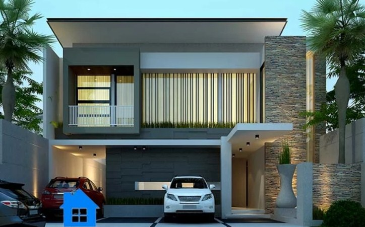 Desain Rumah Kost Minimalis 2 Lantai