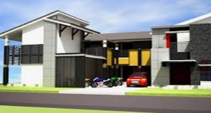 Desain Rumah Kost Minimalis Dengan Parkir Luas