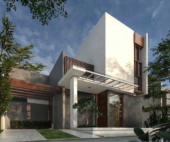 Desain rumah kost yang minimalis namun terlihat mewah