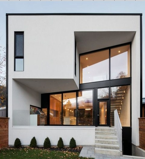 Desain rumah kost yang satu ini memperlihatkan gaya modern