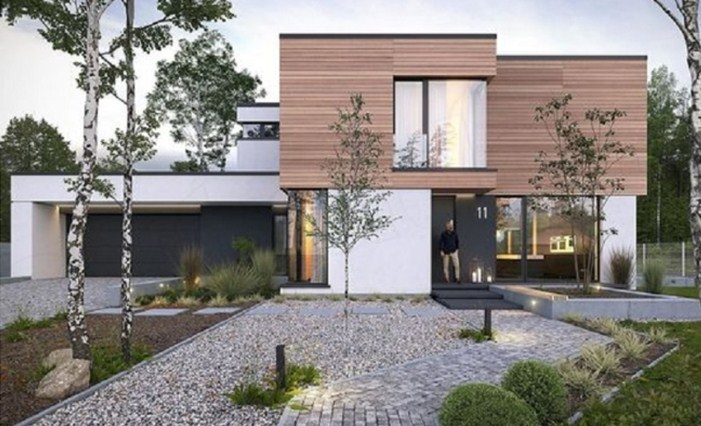 Desain Rumah Memanjang Ke Samping 2 Lantai Megah