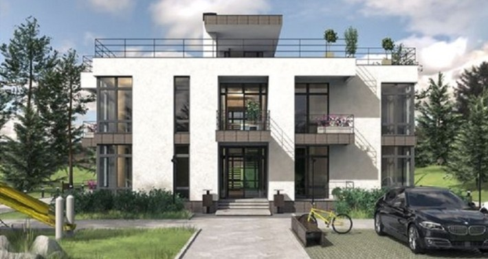 Desain Rumah Memanjang Ke Samping Atap Miring