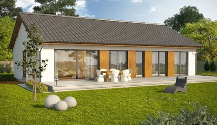 Desain Rumah Memanjang Ke Samping Banyak Jendela