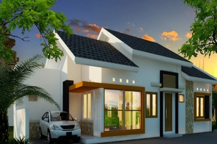Desain Rumah Memanjang ke Samping Keren