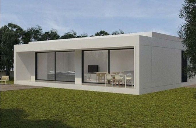 Desain Rumah Memanjang Ke Samping Teras Yang Luas