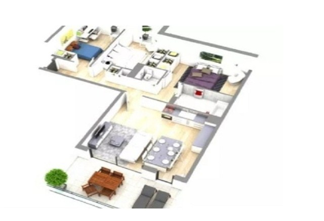 Desain leter L 2 Kamar Renovasi