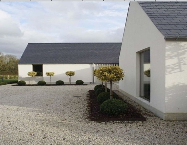 Desain Rumah Leter L 2 Kamar Klasik Modern