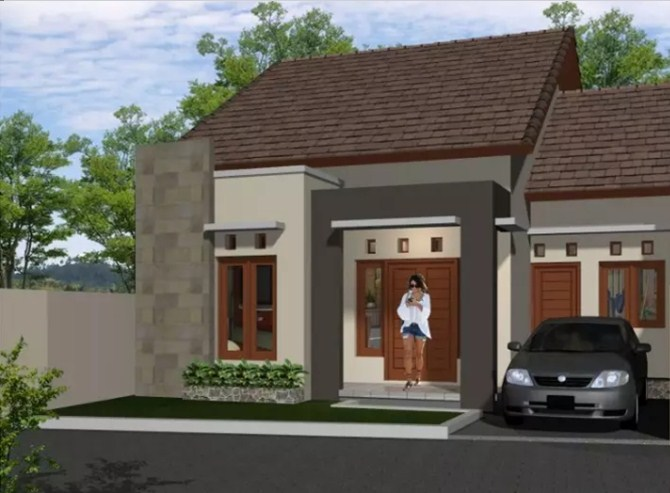 Sketsa Desain leter L 2 Kamar