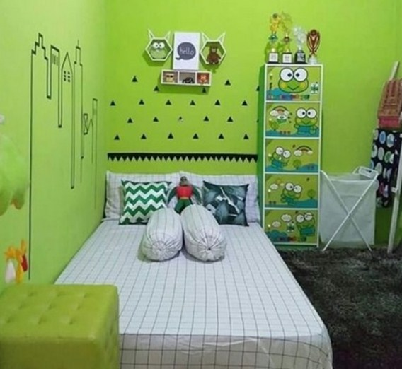 Desain Rumah Lebar 5 Meter Kamar Tidur Anak