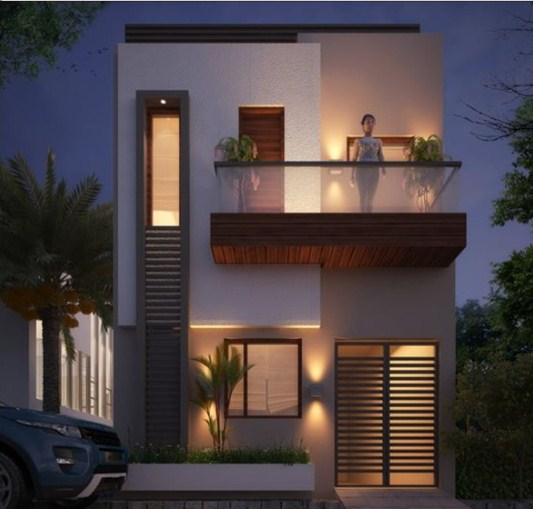 Desain Rumah Lahan Sempit Memanjang Contoh