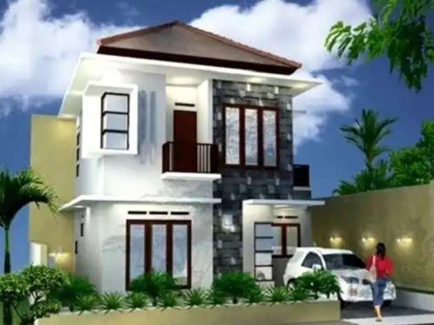 Desain Rumah Memanjang Type 45