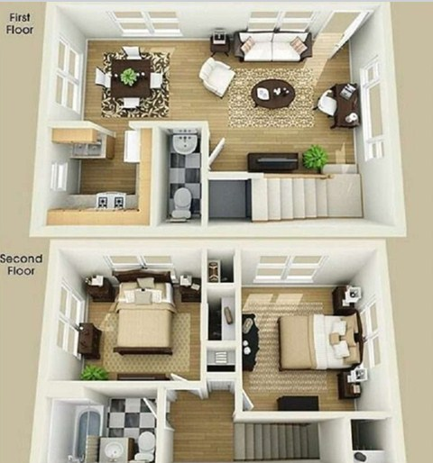 Ide Desain Rumah Lahan Sempit Memanjang