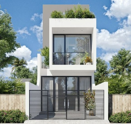 Desain Minimalis Dengan Pagar Unik