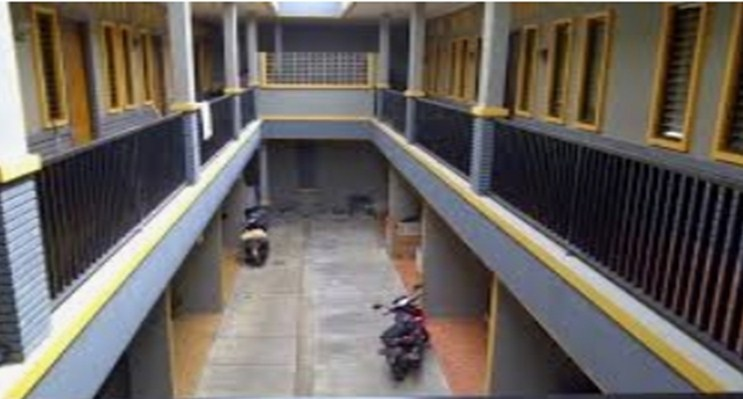 Desain Rumah Kost 2 Lantai Sejajar