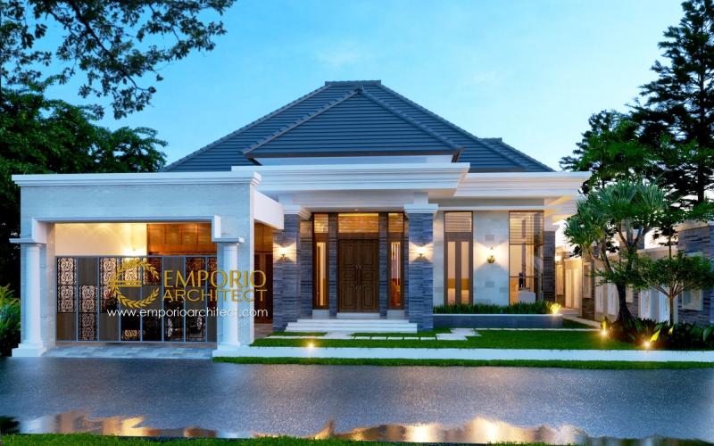 Desain Rumah Mewah 1 Lantai 4 Kamar Tidur Baru