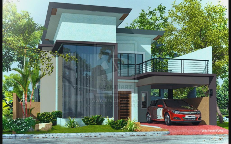 Desain Rumah Mewah 2 Lantai Modern Minimalis