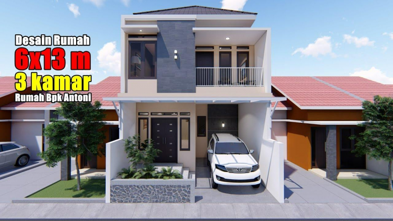 Rumah 6x13 meter