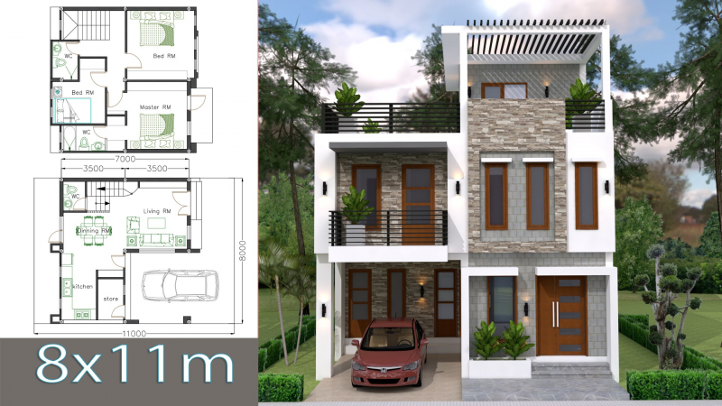 Desain Rumah Minimalis 3 Kamar 2 Lantai Terbaru