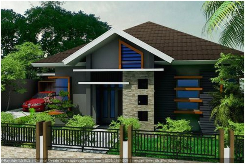 Rumah Minimalis Dengan Pagar Full Depan Rumah