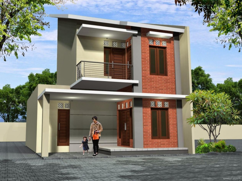 Desain rumah minimalis dengan fasad menarik