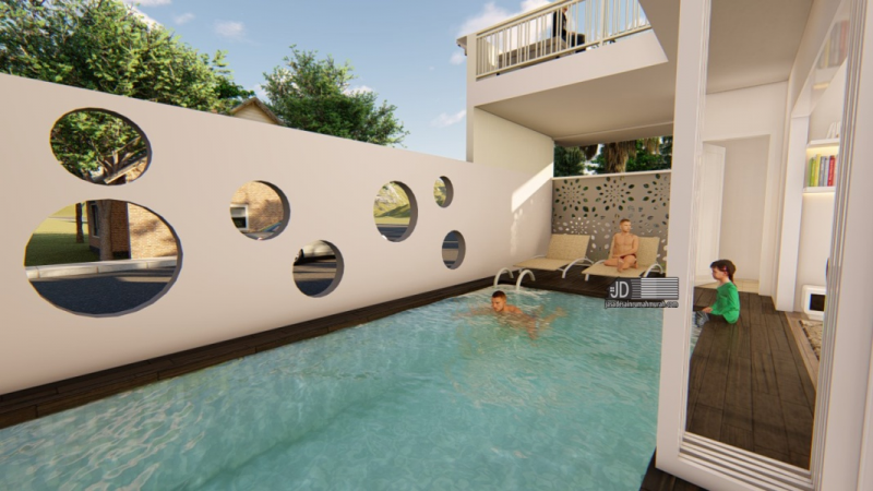 Desain Rumah Dengan Kolam Renang Berkelas