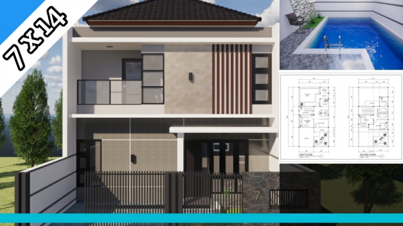 Desain Rumah Mewah Dengan Kolam Renang