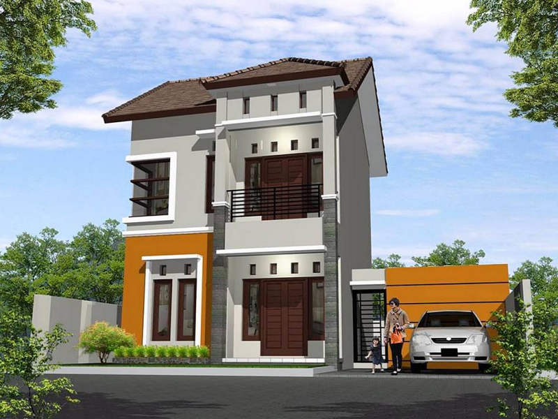Desain Rumah Lahan Luas 2 Lantai