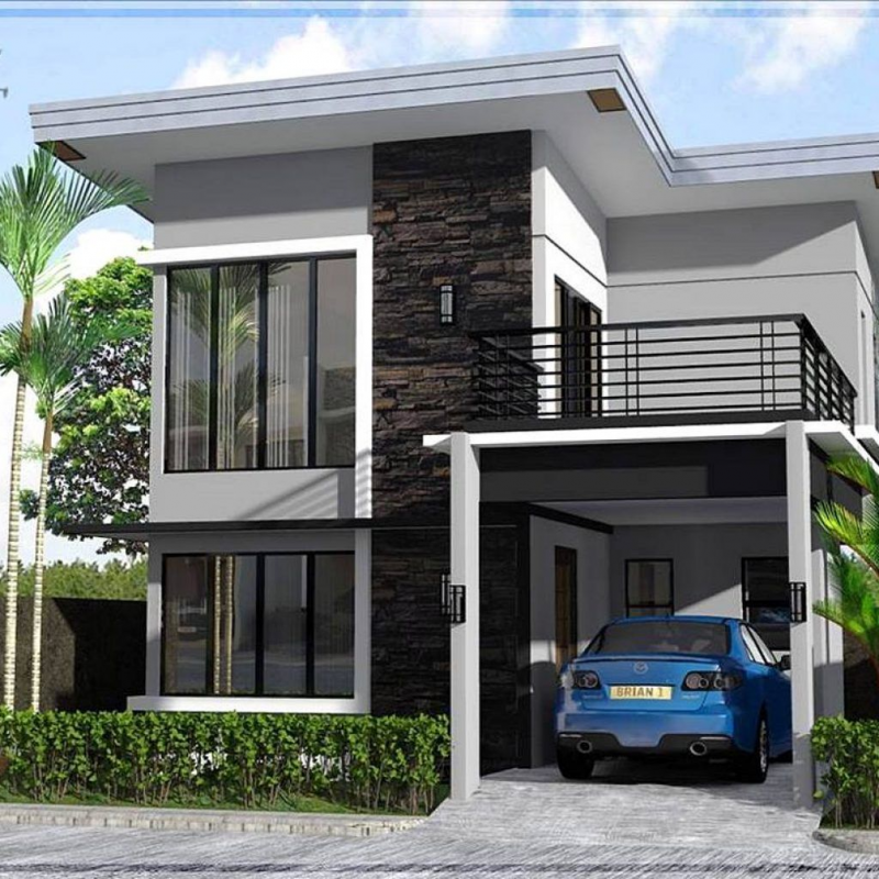 Desain Rumah Minimalis 2 Lantai Sederhana Minimalis Modern