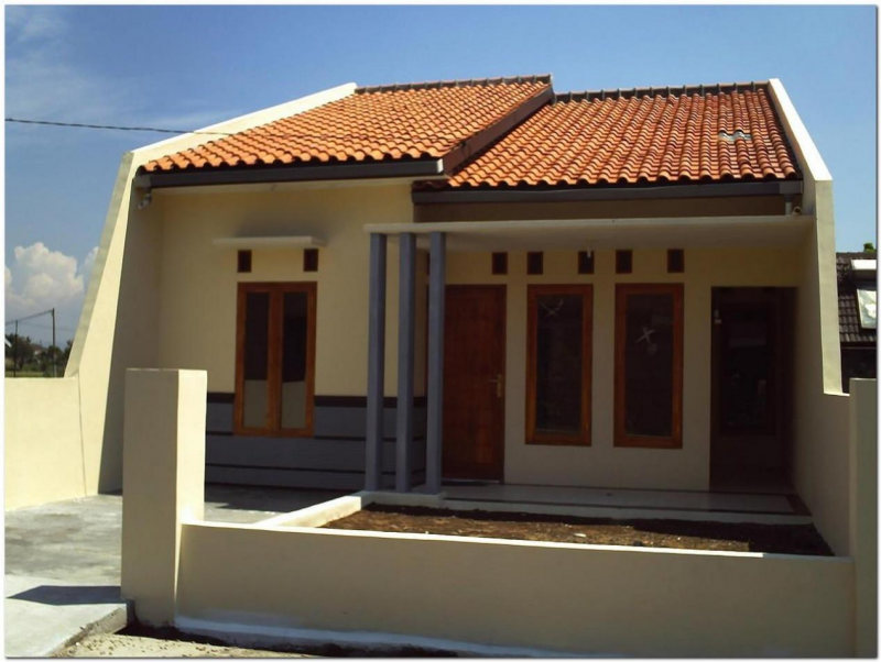 Desain Sederhana Tanpa Halaman Belakang