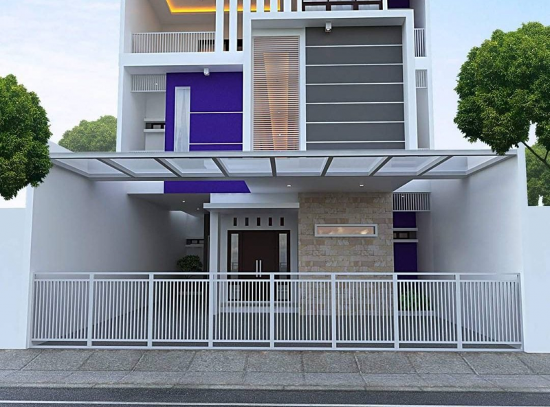 Contoh Desain Rumah Minimalis Tampak Depan