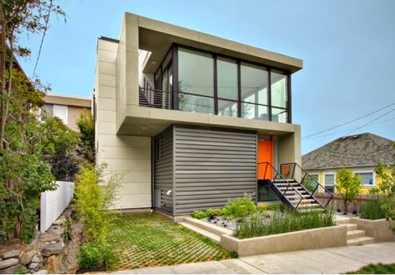 Contoh Desain Rumah Minimalis Tampak Depan Dengan Batu Alam