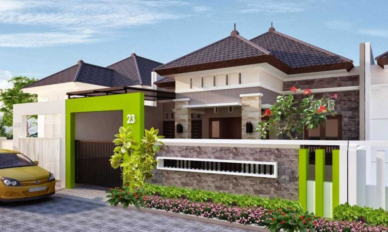 Desain Rumah Minimalis Tampak Depan Dengan Batu Alam Kekinian