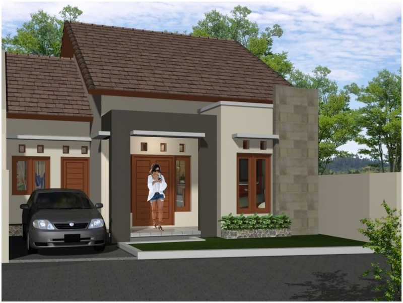 Foto Desain Rumah Minimalis Tampak Depan Dengan Batu Alam