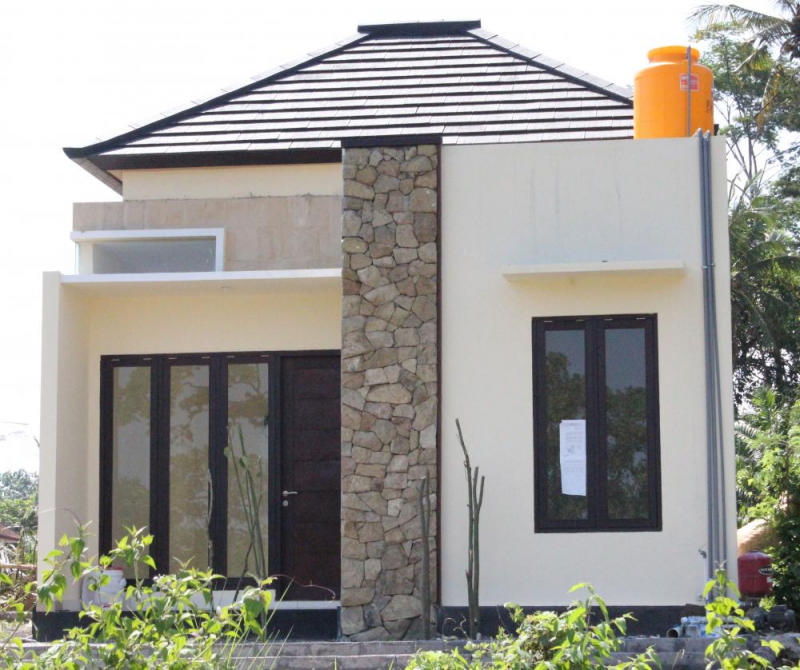 Sketsa Desain Rumah Minimalis Tampak Depan Dengan Batu Alam