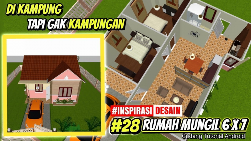 Contoh Desain Rumah Minimalis Ukuran 6x7