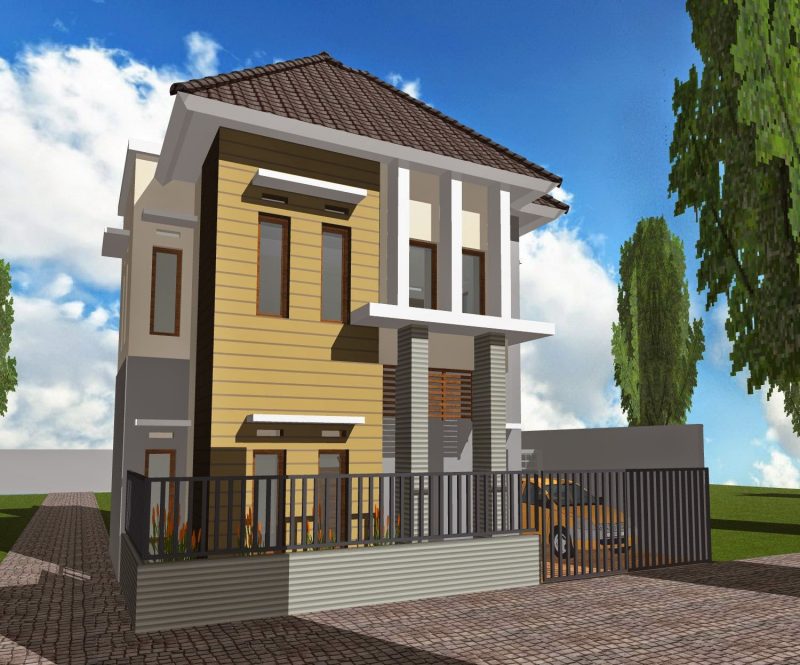Desain rumah mewah lantai