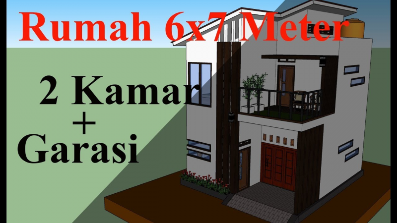Desain Rumah Minimalis Ukuran 6x7 Sederhana
