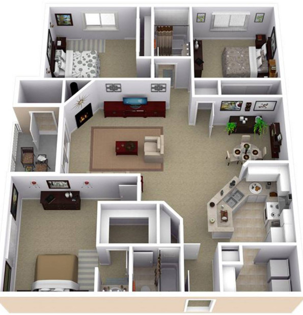 Desain Rumah Minimalis 3 Kamar Yang Simple