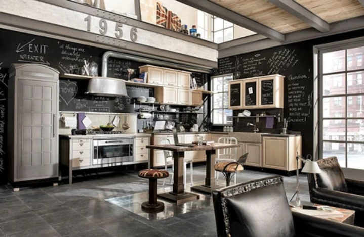 Desain dekorasi dapur ala-ala retro British