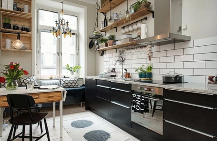 Kesan hidup dan menarik dari area dapur