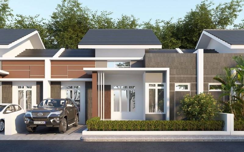 Contoh Gambar Desain Rumah Minimalis Type 45