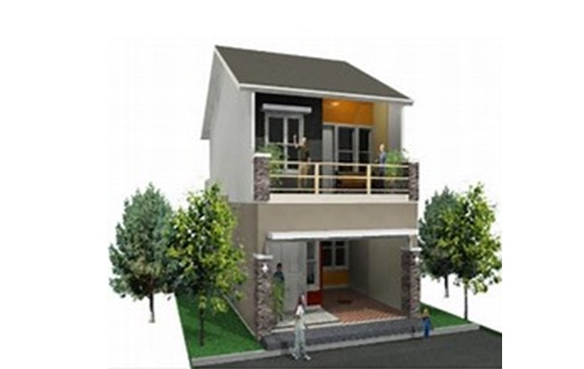 Desain Rumah Minimalis Dengan 2 Lantai Type 45