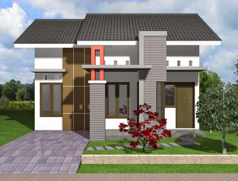 Desain Rumah Minimalis Type 45 Gambar