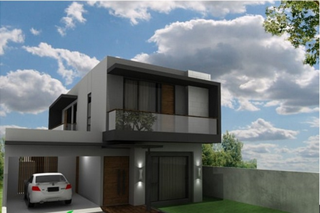 Desain Minimalis dengan Palet Gradasi Abu Gelap