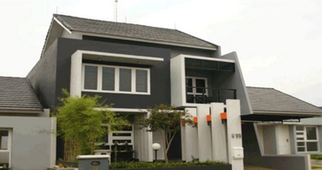 Desain Minimalis Modern dengan Lis Putih