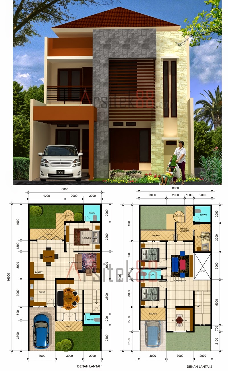 Desain Rumah Minimalis Ukuran 7x6 Terkini